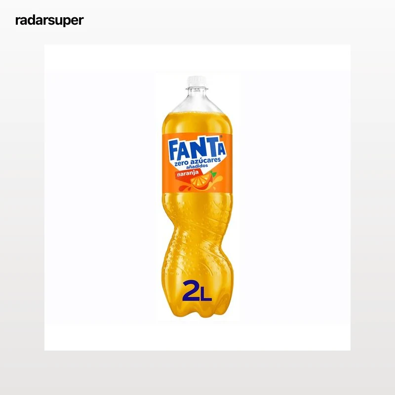 FANTA ZERO Refresco de naranja sin azúcares añadidos botella de 2 L.