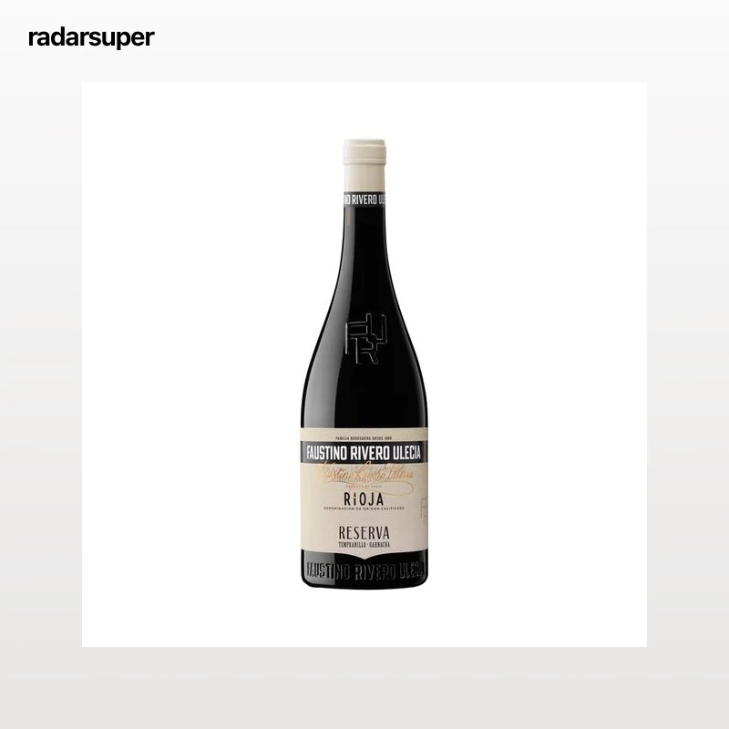 FAUSTINO RIVERO ULECIA Vino tinto reserva con D.O. Ca. Rioja botella 75 cl.