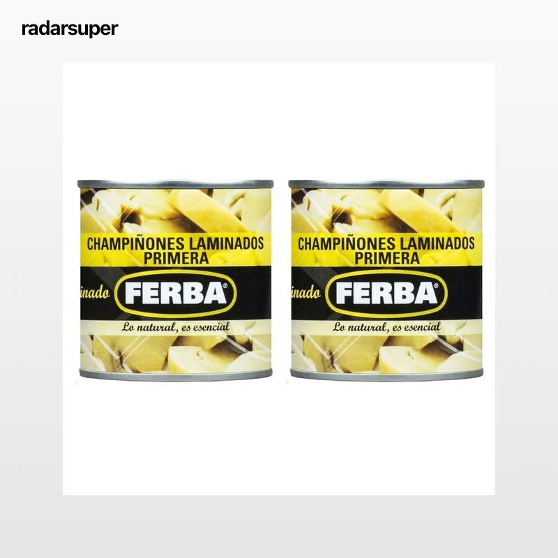 FERBA champiñón laminado 2 latas de 105 g