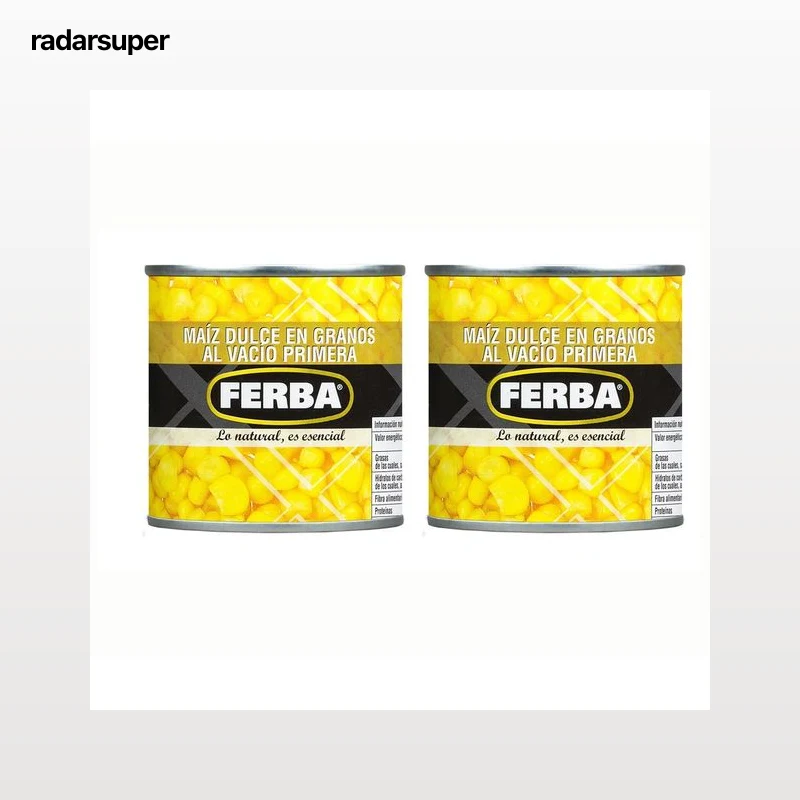 FERBA Maíz en grano 2 x 140 g.