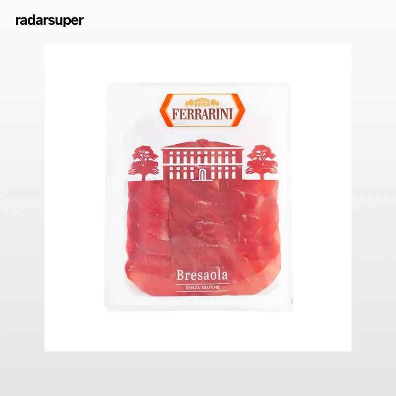 FERRARINI Bresaola elaborada sin gluten y cortada en finas lonchas FERRARINI 90 g.