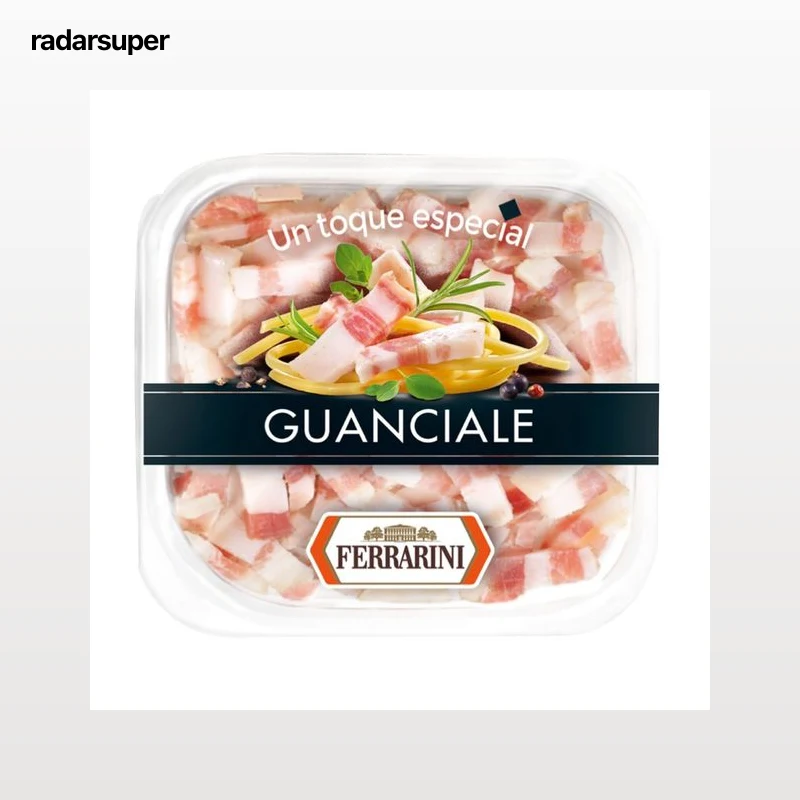 FERRARINI Guanciale cortado en cómodas y prácticas tiras 100 g.