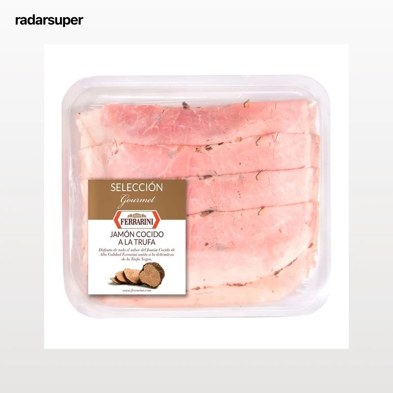 FERRARINI Jamón cocido a la trufa cortado en lonchas FERRARINI Selección gourmet 100 g.