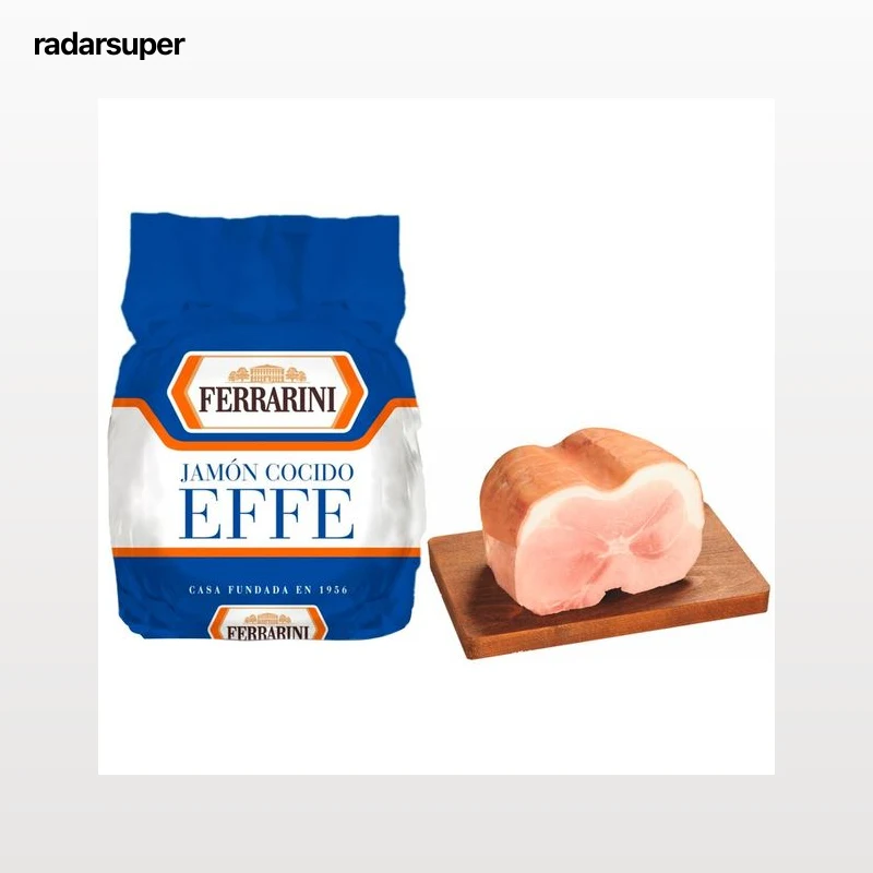 FERRARINI Jamón cocido Effe al corte. - Loncha fina 1 mm