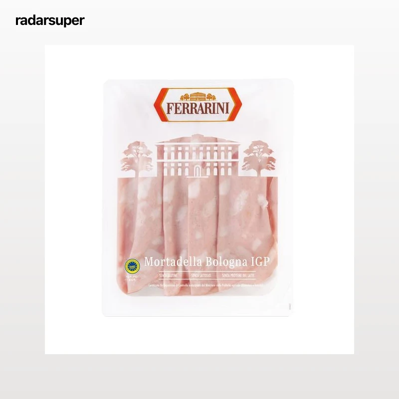 FERRARINI Mortadela con IGP Bologna, cortada en finas lonchas FERRARINI 100 g.