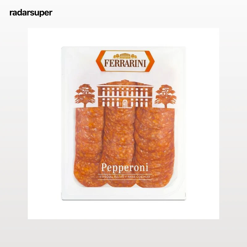 FERRARINI Pepperoni cortado en lonchas, especial para pizzas y cocinar 90 g.