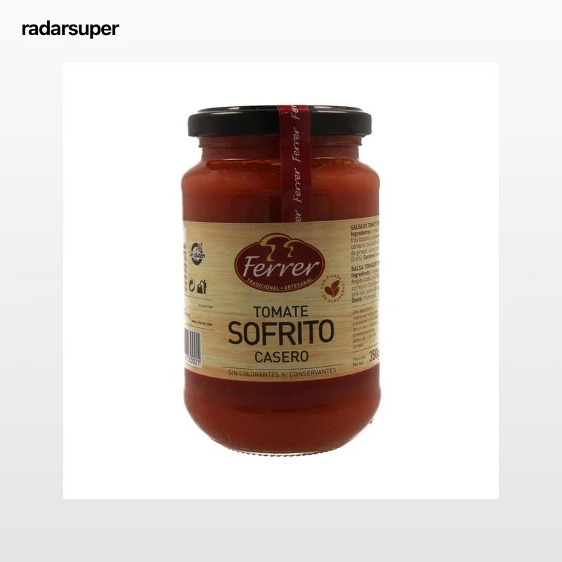 FERRER Tomate sofrito estilo casero frasco de 350 g.