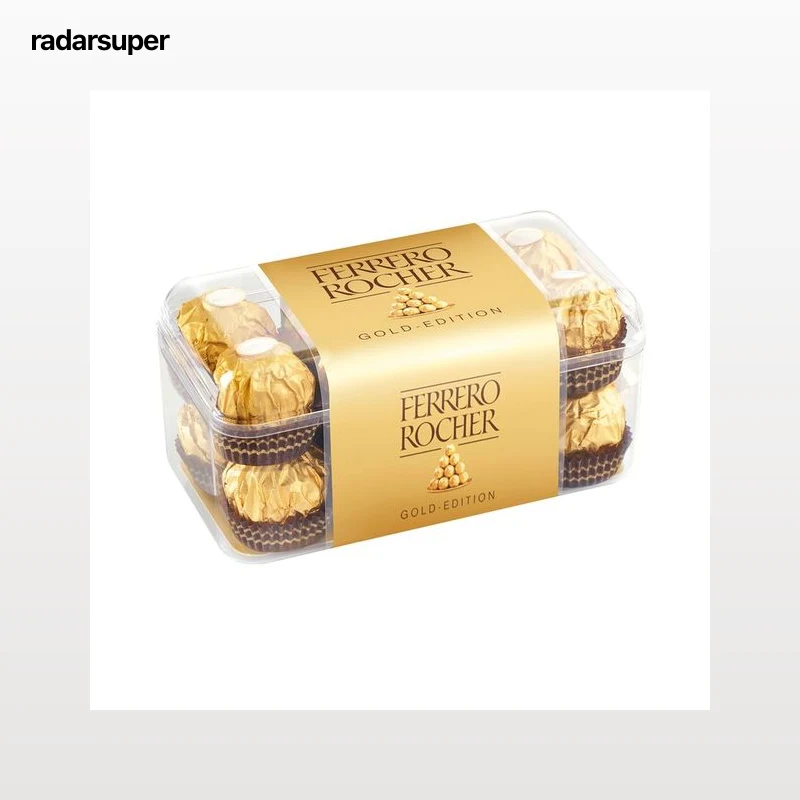 FERRERO ROCHER Bombones crujientes de chocolate con leche y avellanas 200 g.