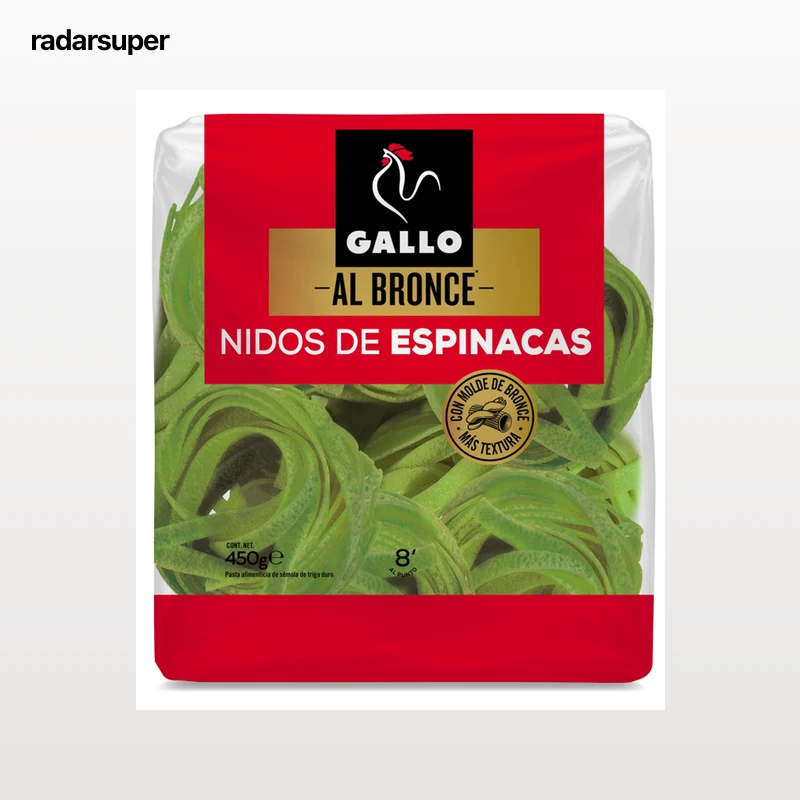 Fettuccine Gallo 450g a las espinacas