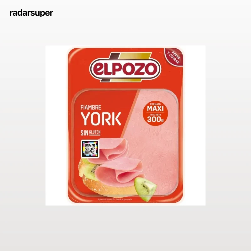 Fiambre de magro de cerdo para Sándwich en lonchas ElPozo sin gluten 300 g