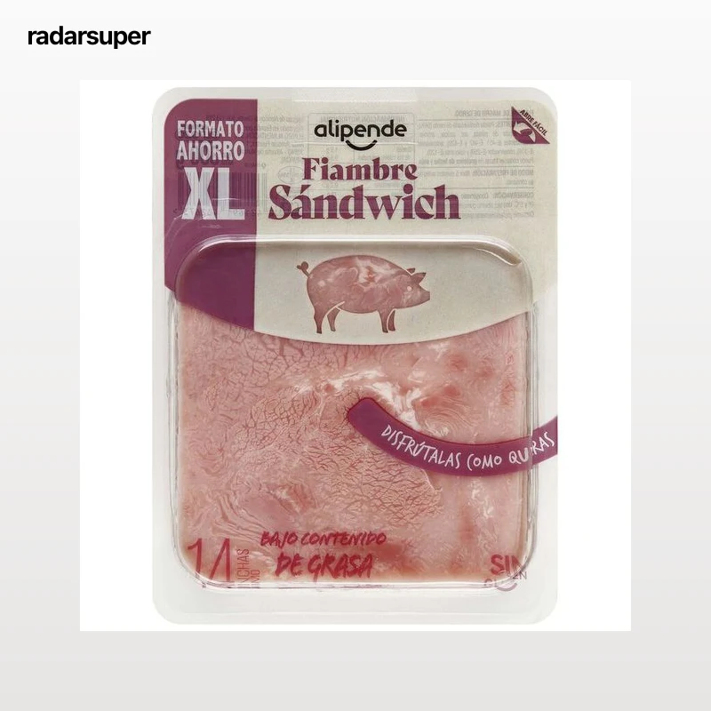Fiambre de sándwich en lonchas Alipende 300g