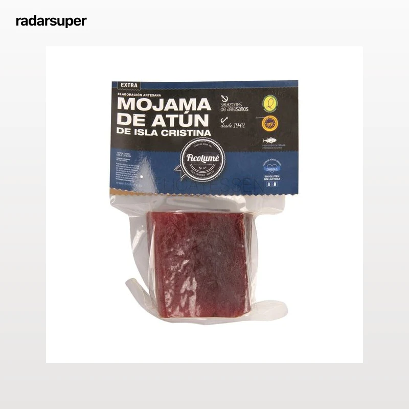 FICOLUMÉ Mojama extra de atún de Isla cristina en trozos FICOLUME 300 g.