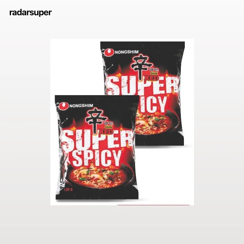 Fideos coreanos instantáneos picantes