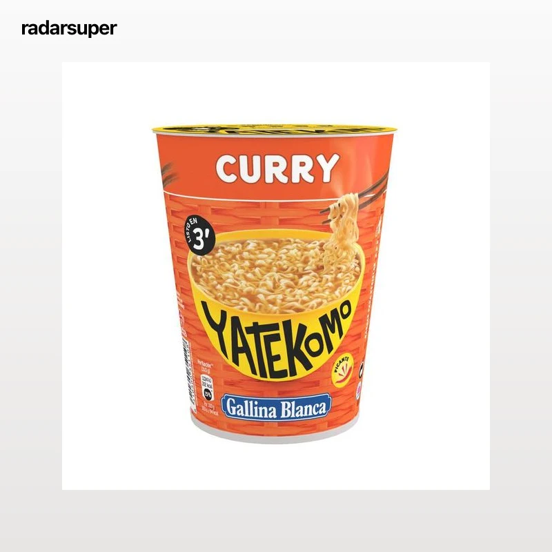 Fideos orientales curry Gallina Blanca yatekomo 61g