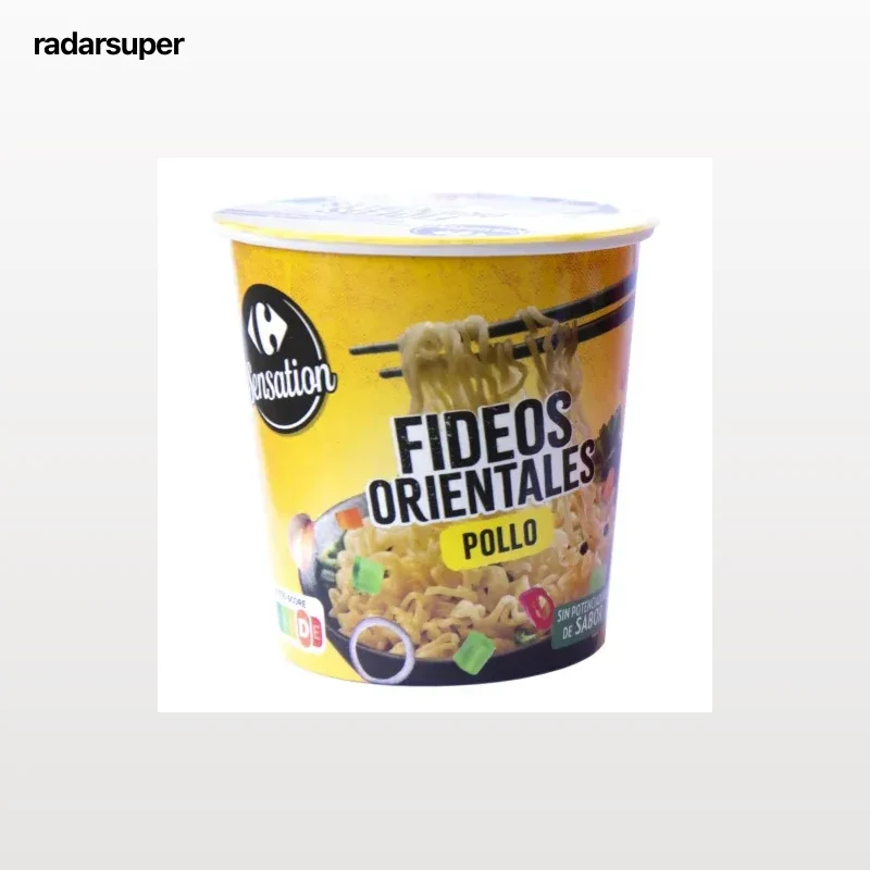 Fideos orientales de pollo Sensation Carrefour 65 g.