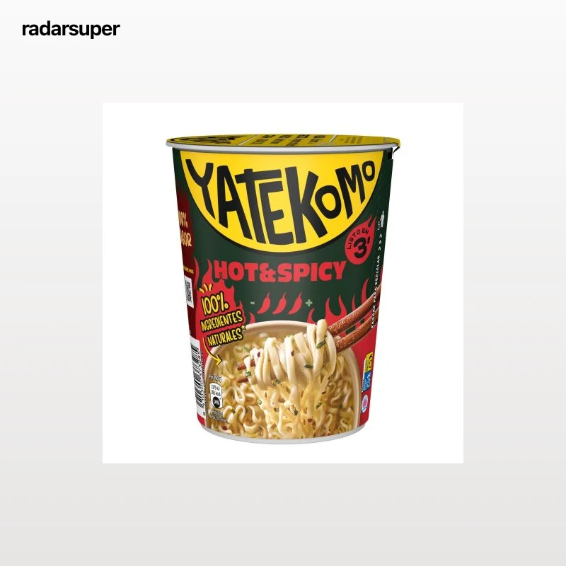 Fideos orientales hot&spicy Yatekomo Gallina Blanca 59 g.
