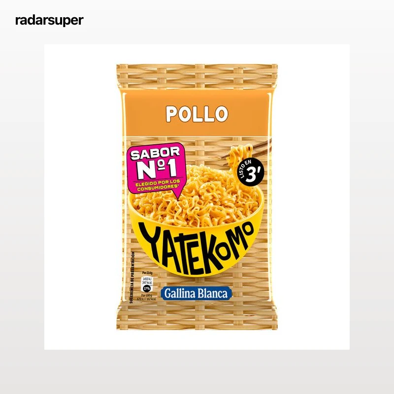 Fideos orientales con sabor a pollo Yatekomo 79g