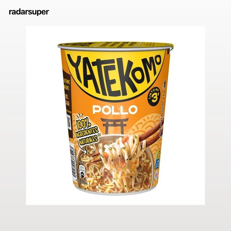 Fideos orientales sabor pollo Yatekomo 60g