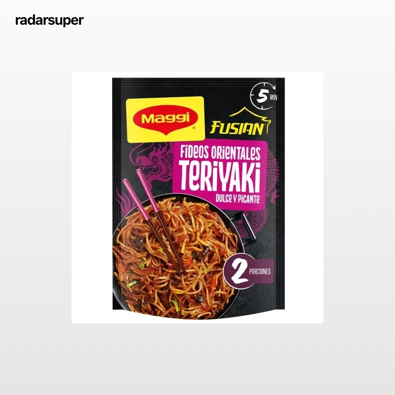 Fideos orientales teriyaki Fusian Maggi 130 g.
