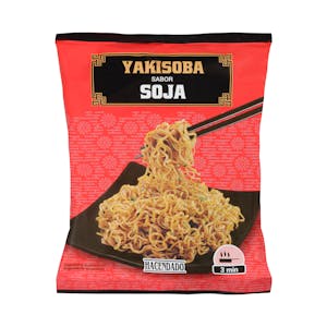 Fideos orientales Yakisoba sabor soja