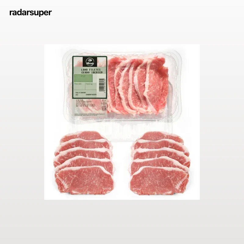 Fieltes de lomo de cerdo ibérico Carrefour El Mercado 350 g aprox