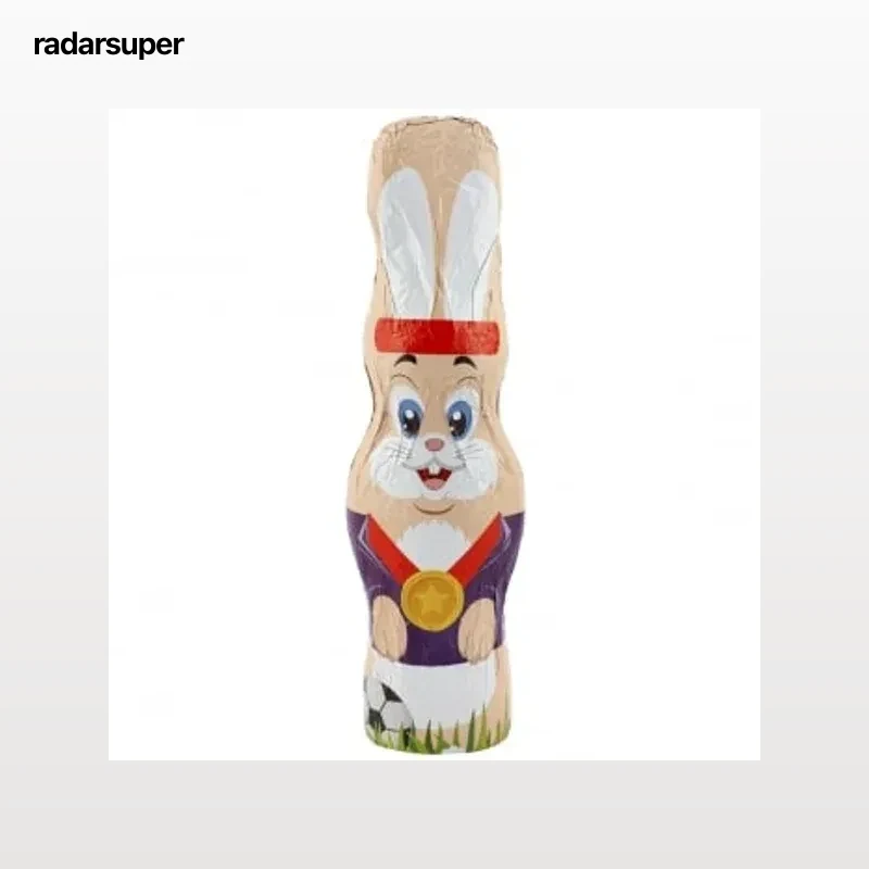 Figura de chocolate con leche Conejo Sport Carrefour 150 g.