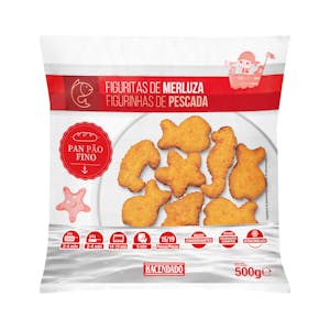 Figuritas de merluza empanadas Hacendado ultracongeladas