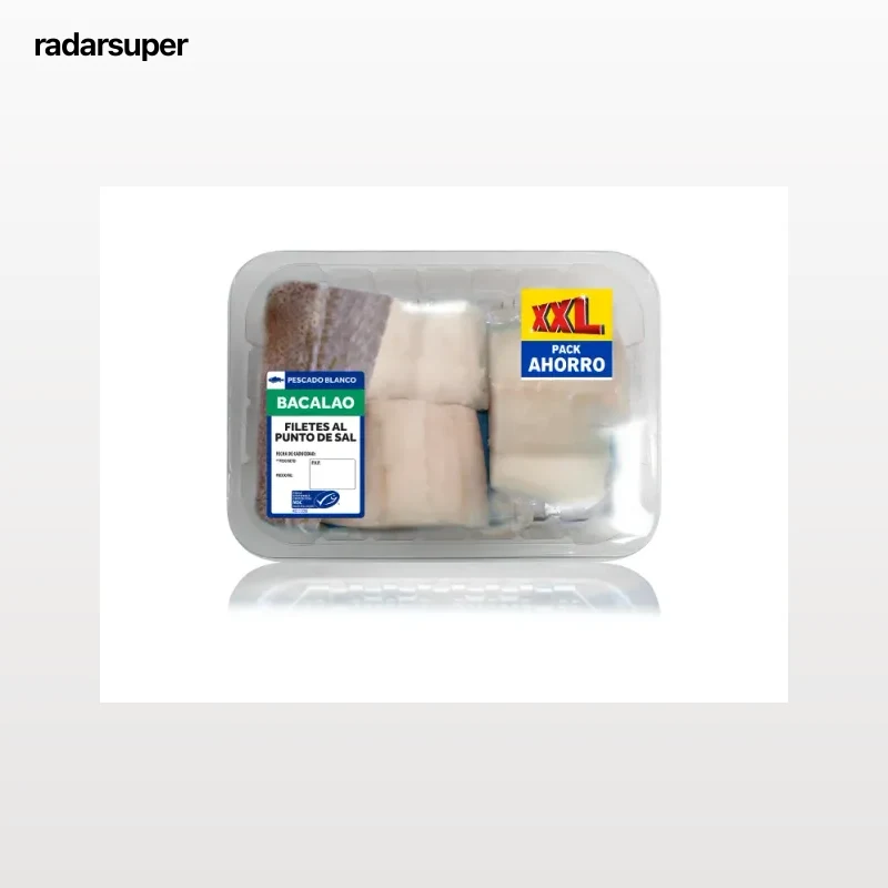 Filete de bacalao al punto de sal