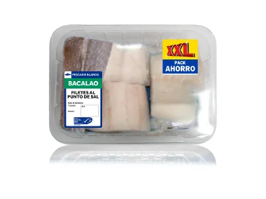 Filete de bacalao al punto de sal