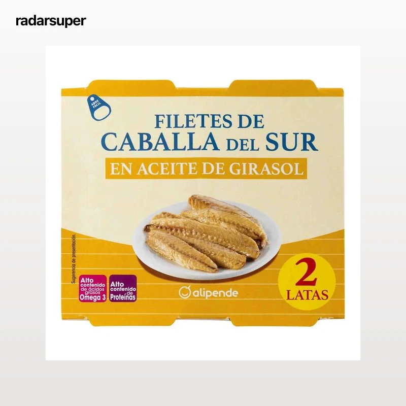 Filete de caballa Alipende pack-2 en aceite de girasol