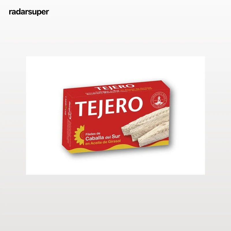 Filete de caballa del sur en aceite de girasol Tejero 80g