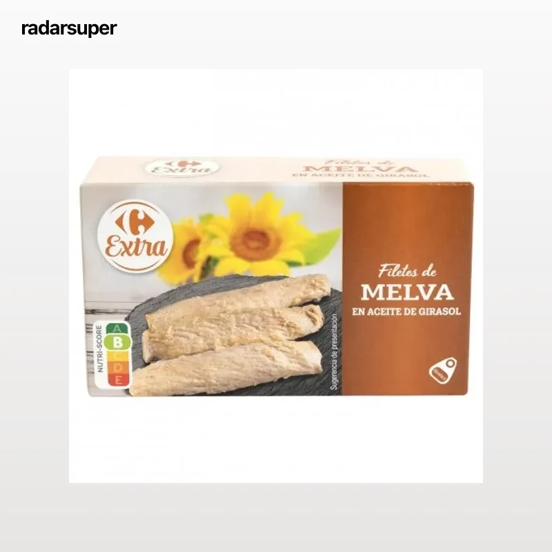 Filete de melva en aceite de girasol Extra Carrefour 85 g.