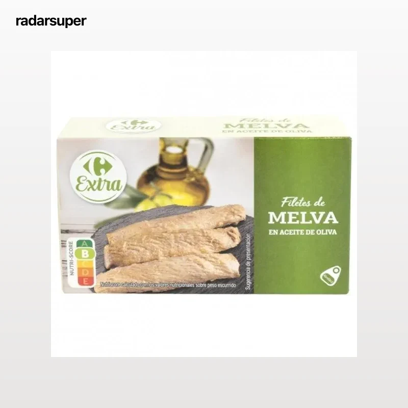 Filete de melva en aceite de oliva Extra Carrefour 85 g.