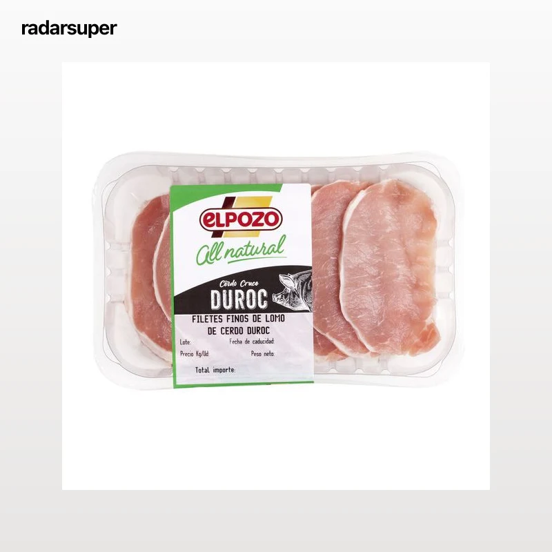 Filete fino de lomo de cerdo duroc All natural ElPozo 230g aproximadamente