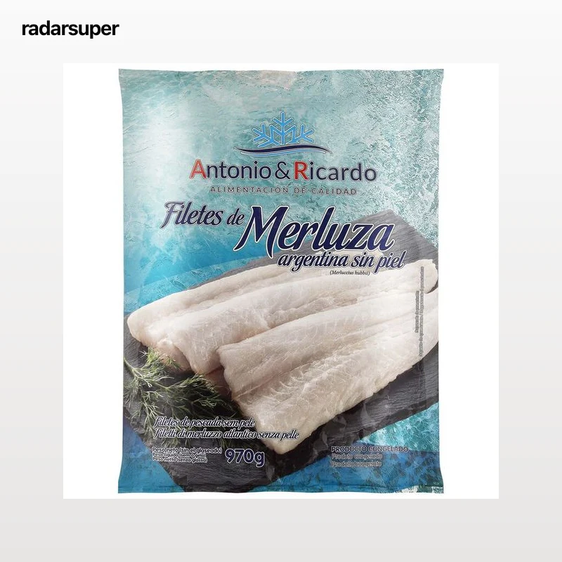 Filete merluza argentina sin piel A&R 970g