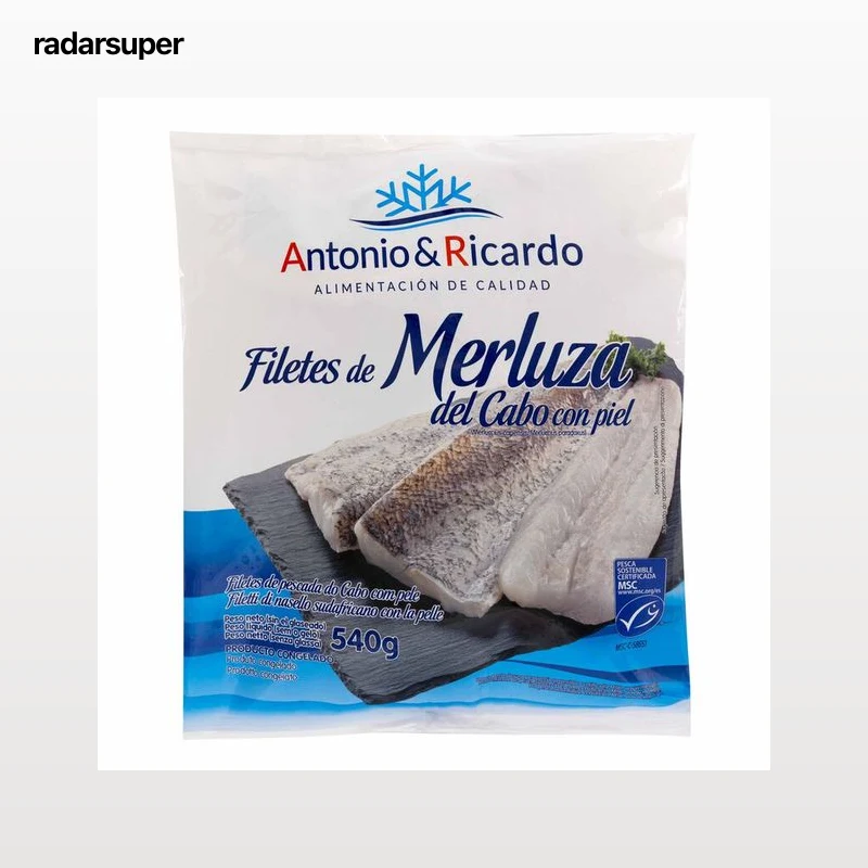 Filete de merluza del cabo A&R 540 gr con piel
