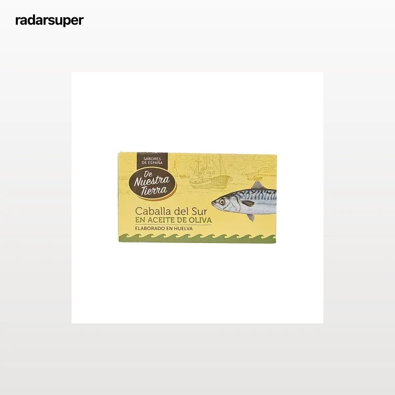 Filetes de caballa del sur en aceite de oliva De Nuestra Tierra 78 g.