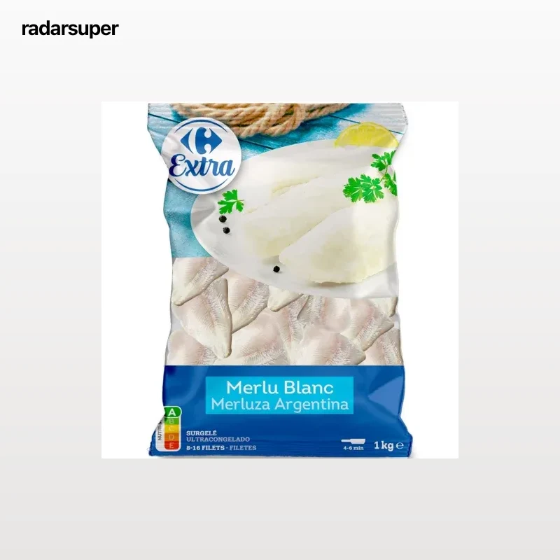 Filetes de merluza Argentina Carrefour Extra 1 kg