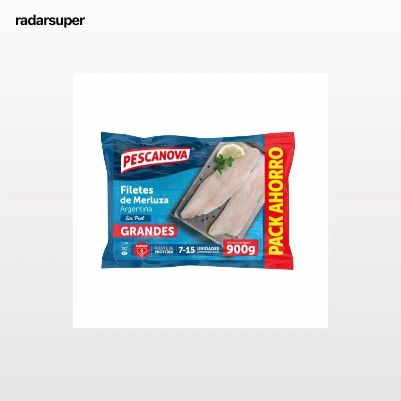 Filetes de merluza Argentina sin piel Pescanova 900 g