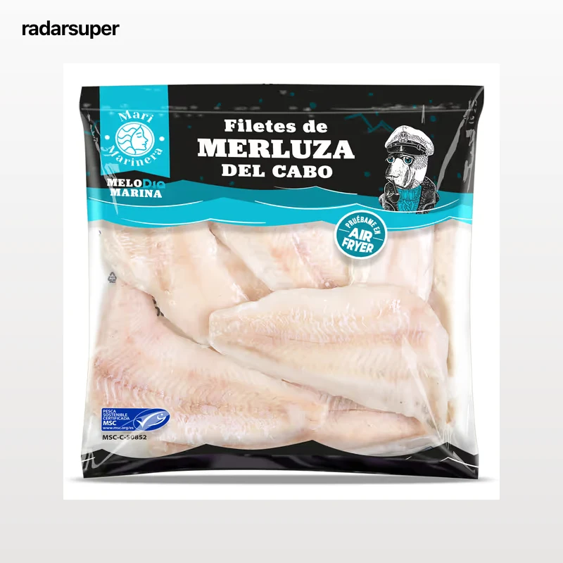 Filetes de merluza del cabo sin piel MSC Dia Mari Marinera 600 g