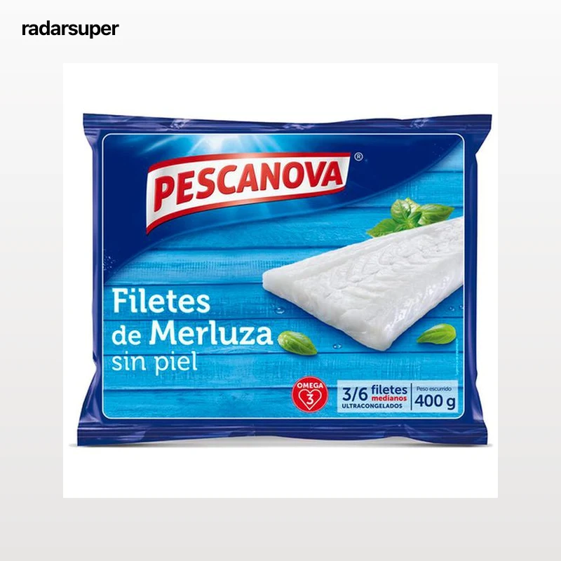 Filetes de merluza sin piel Pescanova 400g