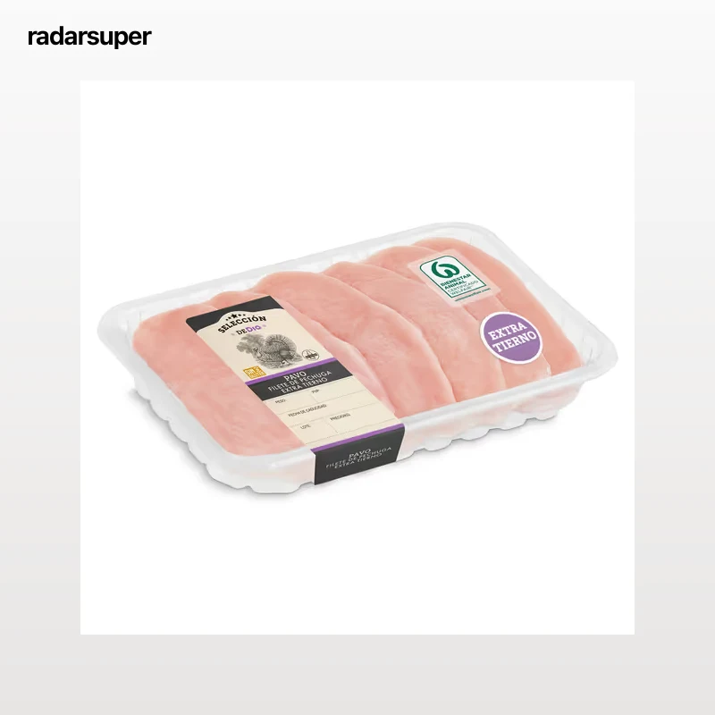 Filetes de pechuga de pavo extra tiernos Selección de Dia bandeja 600 g aprox.