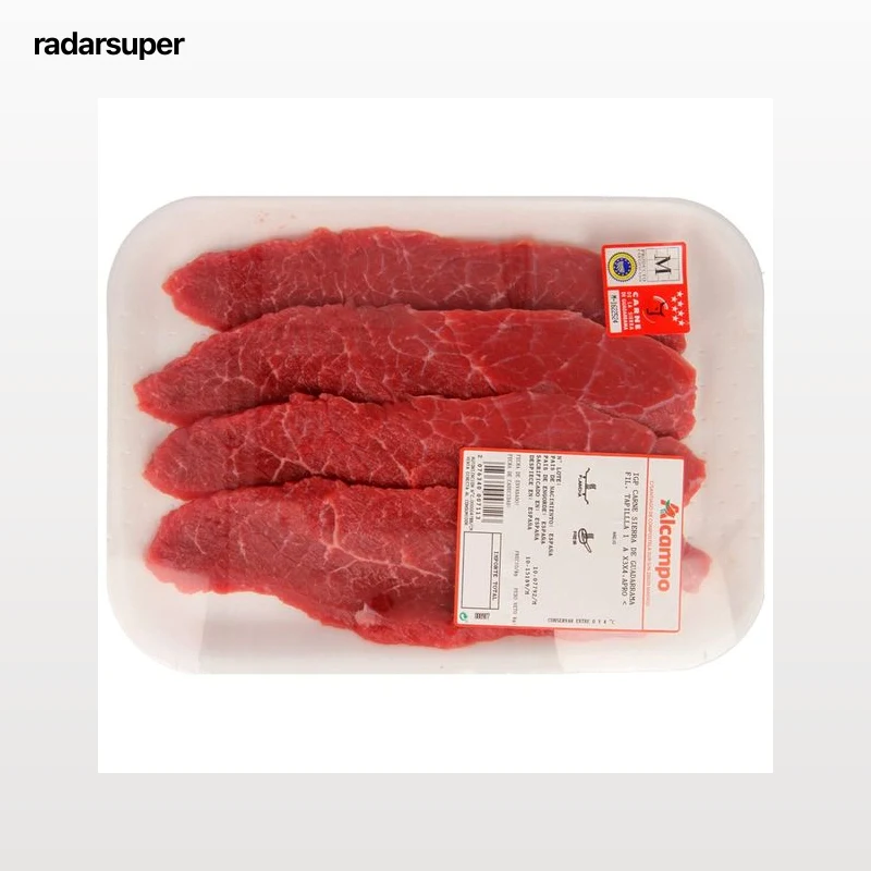 Filetes de tapilla de 1ª A de añojo IGP Carne de la sierra de Guadarrama, especiales para plancha o freir