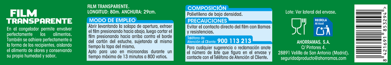 Film transparente Lanta 80m
