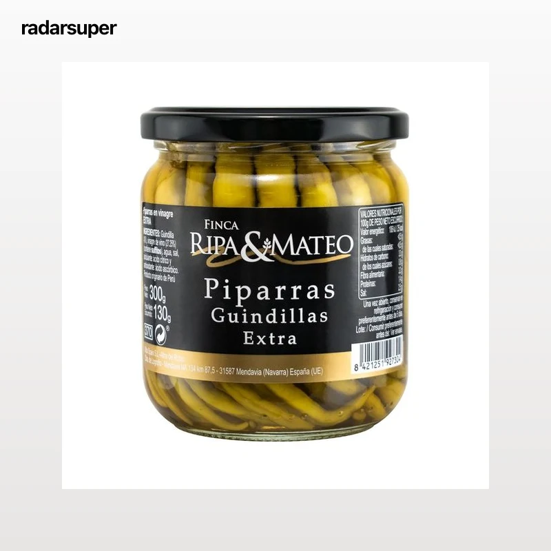 FINCA RIPA & MATEO Piparras guindillas en vinagre 130 g.