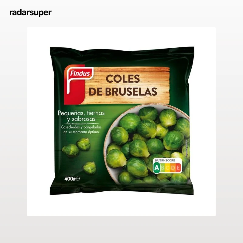 FINDUS Coles de Bruselas seleccionadas y congeladas en menos de 1 días FINDUS 400 g.