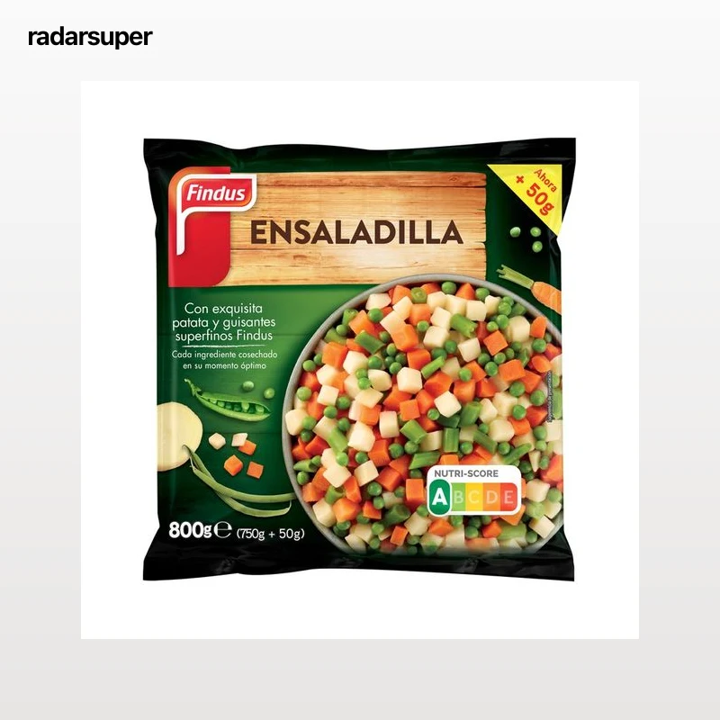 FINDUS Ensaladilla congelada con patata y guisantes superfinos FINDUS 800 g.