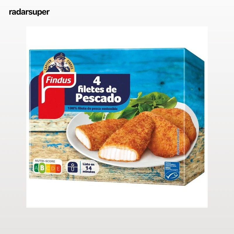 FINDUS Filetes de pescado empanados con Certificado de Pesca Sostenible (MSC) 400 g.