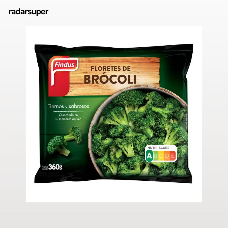 FINDUS Floretes de brócoli ultracongelados FINDUS 360 g.