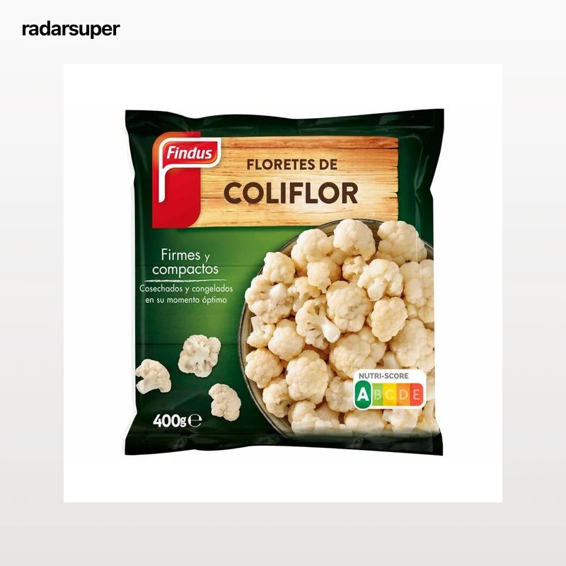 FINDUS Floretes de coliflor ultracongelados FINDUS 400 g.